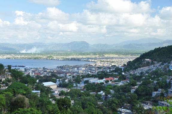Vista de Cap-Haitien, no norte do Haiti